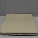 Outdoor Chair Cushions, Water-Resistant & Fade-Resistant, Patio Furniture Seat Replacement Chair Pads with Ties Zipper, Removable Cover, Non-Slip Bottom, Set of 6, 18.5 x 16 Inch, Natural, 18.5" x 16" 6 Pack