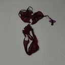 Avidlove Women Deep V Lingerie Lace Teddy One Piece Babydoll Mini Bodysuit (X-Small, Dark Red)