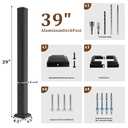 Akenow 2.8 in. x 2.8 in. x 39 in.Railing Post with Screws, Porch and Deck Railing Post,Fence Poles for Decks, Stair Railing Porches(Side Mount)