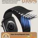 Patented Magnetic Link Sport Band Compatible with Apple Watch Bands Men 44mm 45mm 46mm 49mm 42mm 41mm 40mm 38mm Women, Nylon Sport Loop Strap for iWatch Ultra 3 2 1 SE Series 11 10 9 8 7 6 5 4 3 2 1