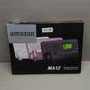 Wireless Keyboard and Mouse Combo  Ergonomic Wave Key, Built-in Leather Soft Palm Rest, 2.4G Full Size, 8 Hotkeys, 6-Button Mouse with 4-Level DPI, Dual USB-A/USB-C, Windows & macOS Compatible