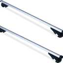MAXXHAUL 52" Aluminum Roof Rack Cross Bars (150 lb Capacity) – Locking Anti-Theft System – Fits Raised Side Rails Only (35–55mm Diameter, ≥1.3cm Gap) – Easy Clamp-On Installation – Model 50220