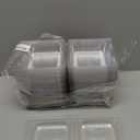 100 Pack Clear Clamshell Food Containers, Disposable Plastic Hinged Clamshell Take Out Container with Lids, To Go Food Containers for Dessert, Hamburger, Cakes Slice, Cookies, Salads, Snacksetc