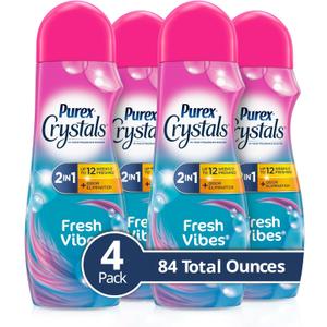 Purex Crystals in-Wash Fragrance and Scent Booster, Fresh Vibes, 21 Ounce, 4 Count