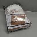 Extra Long Pinch Pleat Snow White Semi Sheer Curtains 108 Inches Long for Living Room, Luxury Linen Blend Viral Drape Light Filtering Privacy Floor to Ceiling Dining Room Curtain Back Tab Panels 2 Set