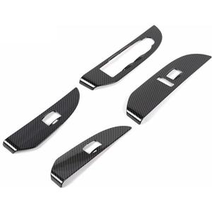 Window Lift Panel Decoration Cover Compatible for Suburban Compatible for Tahoe Compatible for Avalanche Compatible for Yukon Compatible for Sierra 2007-2013 Car Interior Accessories Stic (Black)