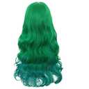Rbenxia Curly Cosplay Wig Long Hair Heat Resistant Spiral Costume Wigs (Gradient Green)