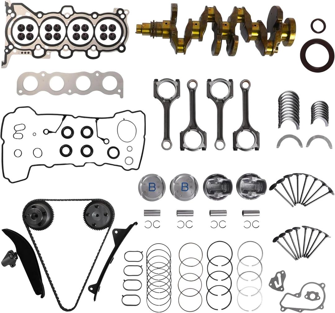 G4NA 2.0 Engine Overhaul Rebuild Kit With Crankshaft Con Rods Piston Gasket And Timing Chain Kit Fit For Hyundai Elantra Tucson Kia Forte 2.0L 2014-2016 23110-2E501 209202EA00