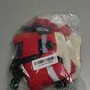 Mklhgty Small Dog Coat with Harness Built-in, Waterproof Reflective Fleece Lined - Warm Windproof Winter Jacket with Back Zipper, Cold Weather Snow Dog Coats - Red - XS