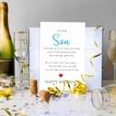 2 x Asmallgf Happy Birthday Card for Son, Sweet Bday Gifts from Mom Dad, Funny Bday Card for Son Adult, Naughty Birthday Gift Idea for Young Boys