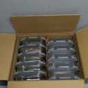 KOMUEE 10 Packs 22 oz Glass Meal Prep Containers, Glass Food Storage Containers with Lids, Airtight Lunch Boxes BPA Free, Microwave and Freezer Safe (Gray)