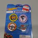Hot Wheels Two Packs Of 4 Each Erasers Set of 2