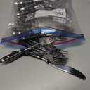 20-piece Silverware Set for 4, Everyday Flatware, Black Handles Utensils Set, Retro Stainless Steel Forks and Spoons, Mirror Finished Utensil Sets for Home Restaurant, Dishwasher Safe Cutlery