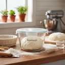 2.1 Liter Sourdough Starter Jar,Sourdough Bread Baking Supplies,Fermentation Jar,Sour Dough Tools,Glass Storage Containers With Airtight Lids,Large Pickle Jars Wide Mouth,Kitchen Storage Container