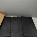 4Pcs Metal Pegboard Panels 24"x12" for WallPeg Boards for Garage Tools Pegboard Storage Organizer for Workbench, Shop,Bathroom,Office and Gaming Setup (Black, 24" x 12")