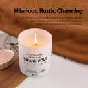 A Little Candle to Say A Big Thank You Gifts for Men Women Boss Coworker Friends Friendship Appreciation Gifts Scented Candle Home Office Jar Candles Sage Floral Lavender Scent Soy Wax 9.5 oz