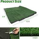 8FT x 10FT Artificial Grass Turf, 1.38" Pile Height Fake Grass Carpet