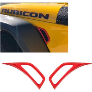 for Jeep JL Air Conditioner Outlet Vent Trim for 2018 2019 Jeep JL Wrangler Unlimited Red 2PCS