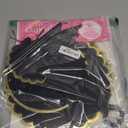 Soleebee 3-Tier Cupcake Stand, Cardboard Cupcake Tower, Cup Cake Stand Tower for Birthday Wedding Party Decoration, Cupcake Tier Stand Desserts Display 2 Set (Black Gold)