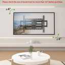 USX Mount Full Motion TV Wall Mount for Most 42-90 inch Flat Screen/LED/4K, TV Mount Bracket Dual Swivel Articulating Tilt 6 Arms, Max 16" Wood Studs, VESA 600x400mm, Holds up to 132lbs