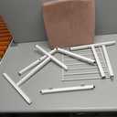 KKTONER PU Leather Round Rolling Stool with Foot Rest Swivel Height Adjustment Spa Drafting Salon Tattoo Work Office Massage Stools Task Chair (Pink)