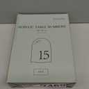 Beautiful Gold Wedding Table Numbers with Stands - Elegant Double Sided 5x7 inch Acrylic Signs Numbered 1-15 - The Perfect Decor for Your Wedding Reception Or Events (Green)