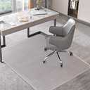 Office Chair Mat for Carpets, Clear Computer Desk Chair Mat for Low Carpeted Floors, Thick and Sturdy Carpet Protector, Easy Glide and Flat Without Curling(30'' x 48'' Rectangle)