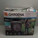GARDENA (20500) Retractable Garden Hose Reel 50' x 1/2" hose, Wall Mounted, Automatic Retraction & Length Lock for Easy Watering. Heavy Duty Swivel Bracket 180, Includes Nozzle. Made in Europe
