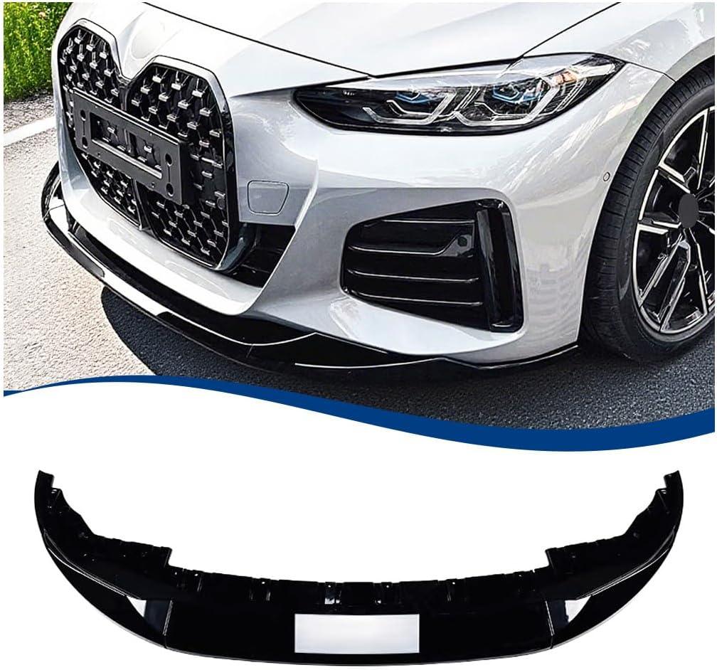 Front Bumper Lip Compatible with (2021-2025) 4-Series Gran Coupe G26 & i4 M-Sport Models Gloss Black Splitter