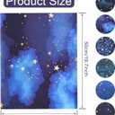 Space Fabric 6 Pieces 19.7x15.7inch/50x40cm - Galaxy Night Sky Star Pattern Fat Quarters Fabric Bundle, Starry Night Outer Space Precut Patchwork for Quilting, Sewing Project, Patchwork, DIY Crafts