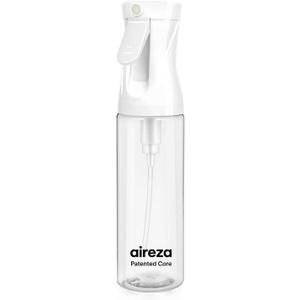 Continuous Spray Bottle  Patented Superior Ultra-Fine Mist Sprayer for Hair Styling, Plants & Cleaning, Durable 360 Leak-Proof BPA-Free Refillable Mister, White 300 ml / 10 oz