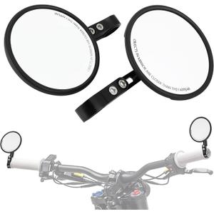 Motorcycle Mirrors Adjustable CNC for Most Dirt Pit Bike Ebike Scooter ATV, Bar End Side Rear View Mirror Universal for Surron Talaria Eride Pro SS Electric Dirt Bike, 22-25.4mm Handlebar
