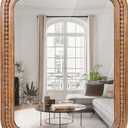 24x36 Inch Farmhouse Beaded Wall Mirror
