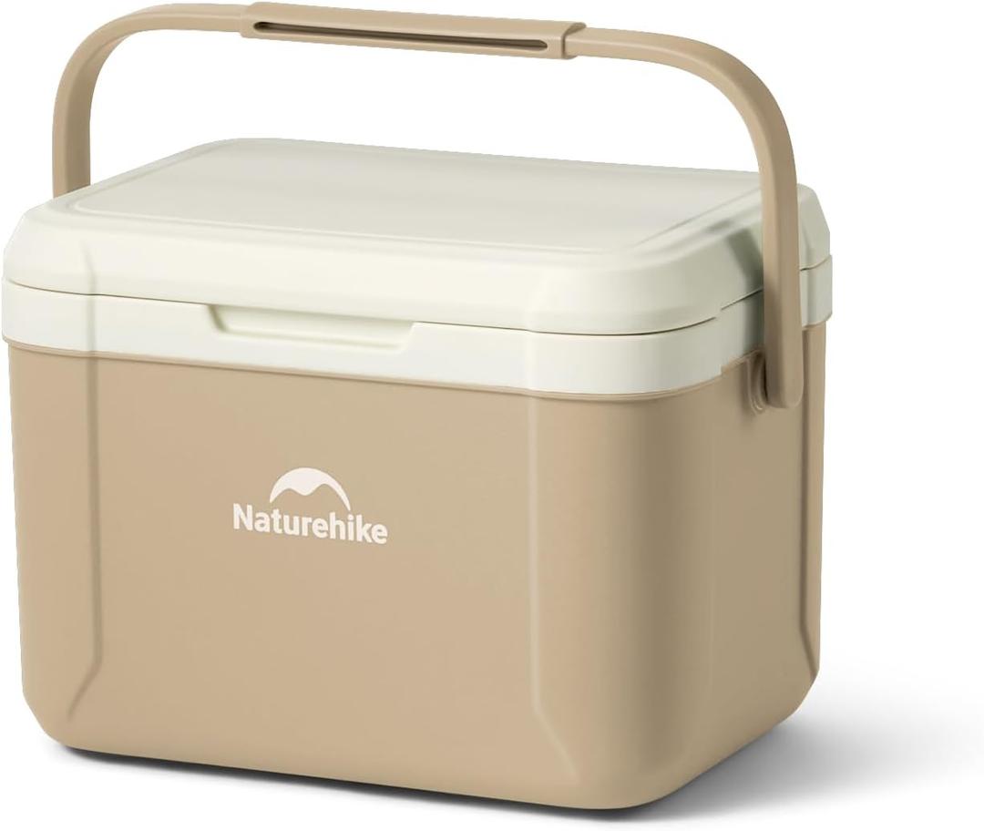 Naturehike 5.3/15/19 QT Hard Cooler, Insulated Ice Chest Box, Portable Ice Retention Cooler for Beach Camping Picnic Fishing Barbecue