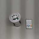 Disco Ball Light Bulb with Bluetooth Speaker,25W RGBW Electric Multicolor Changing,Sound Activated,Remote Control,E26/E27 Base Use for Indoor Party,Wedding,Halloween