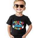 Field Day Shirt for Kids Toddler Boys Girls Colorful Field Day Prints T-Shirts Tops Funny Tee Short Sleeve 2-8 Years
