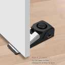 EMDMAK Door Stop Alarm with 120DB Siren Door Stop for Home & Travel (Black) (Pack of 2)