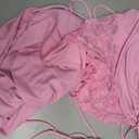 BAE Women’s Summer Lace Ruffle Dress, Sheer Spaghetti Strap Party and Vacation Dress, Size XL