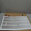 HVAC Premium 16" x 28" [Duct Opening] Flat Stamped Steel Return Air Grille - Sidewall and Ceiling - HVAC Vent Duct Cover - White [Outer Dimensions: 17.75w X 29.75"h]