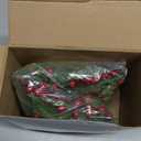 Dingion 8 Pcs 6 Inch Mini Cabinets Christmas Wreaths for Kitchen Mini Norfolk Wreath with Ribbon Bows and Berry Hanging Artificial Greenery for Farmhouse Door Wall Window Decor(Novel Style)