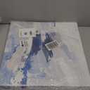 Stupell Industries Abstract Brushed Blue Painting Canvas Wall Art, Design by Lanie Loreth (17L" x 17W")