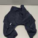 ROZKITCH Dog Winter Clothes, Pet Windproof Warm Cold Weather Jacket Vest Cozy Jumpsuit Apparel Outfit Clothes for Small Medium Dog Walking Hiking Sleep Blue S, Back, Length:16"