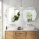 32x32 Inch Bathroom Mirrors for Over Sink, Frameless Mirrors for Wall