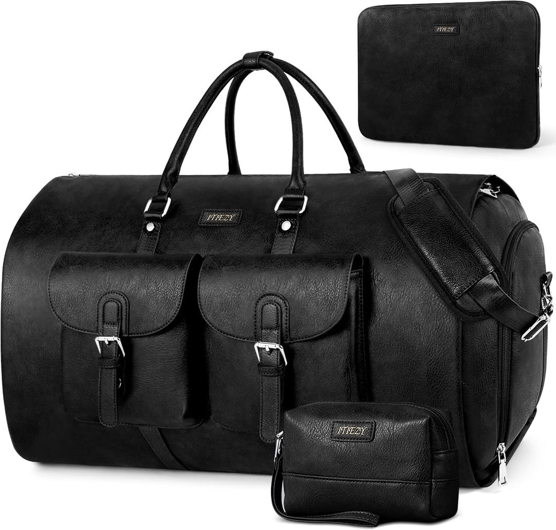 Garment Bag for Travel Convertible Carry on Travel Duffel Bag for Men Women
