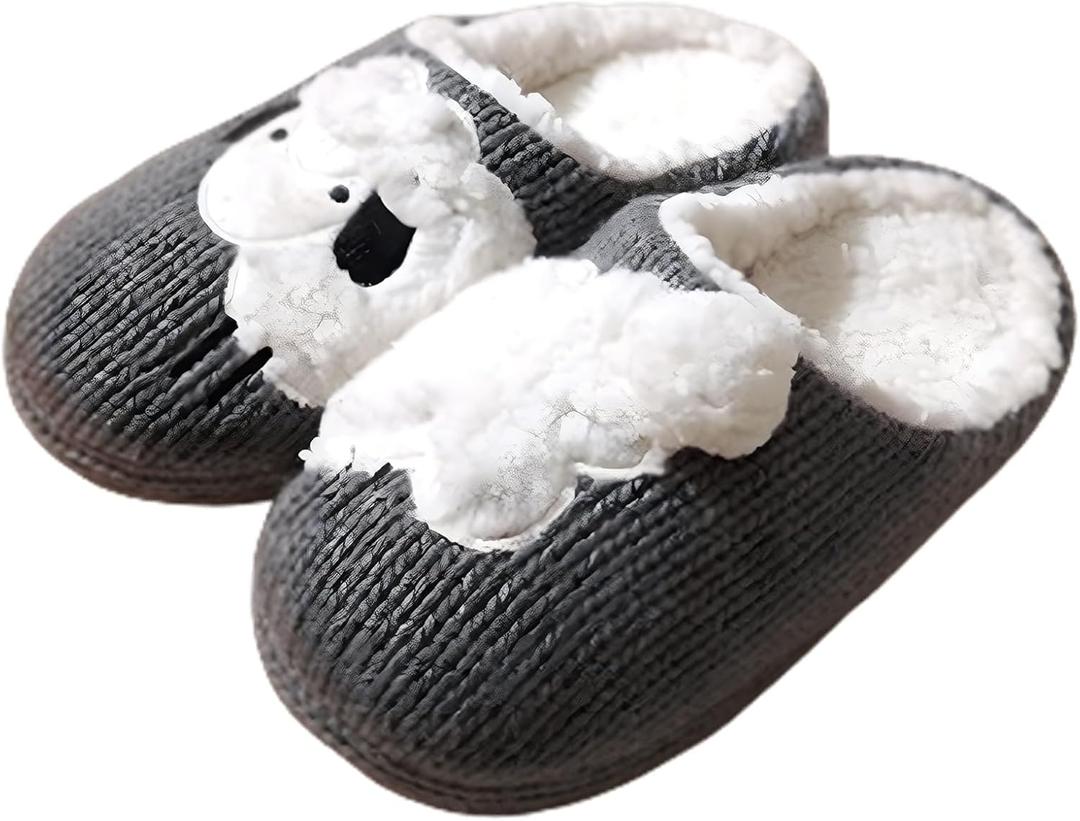Fuzzy Warm Fluffy Plush Animal Cute Slippers For Women Houseshoes For Women (6.5, Sheep)