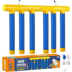 2026 New Hand-Eye Coordination Training Toy,Drop Stick Game,Reflex Games,Catching Sticks Game Reaction Training Toy,Upgrade Remote Control 3 Adjustable Speed,Family Party & Indoor Outdoor Fun (Blue)