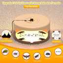 2 Pack Flea Traps for Inside Your Home, Indoor Flea Light, Bed Bug Killer with 8 Sticky Pads & 4 Light Bulb, Odorless Natural Insect Infestation Treatment Trap for Kid Pet (Coffee Brown)