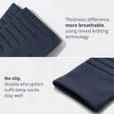 AKASO 2 Pairs Ultralight Running Socks, Crew Coolmax Cotton Athletic Sport Quarter Hiking & Running Socks for Men & Women (Blue)