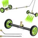 Undercarriage Pressure Washer Attachment 16 Inch Power Washer Water Broom with 4 Nozzles Dual-Function Pressure Washer Undercarriage Cleaner With 3 Pieces Extension Wand 4000 PSI
