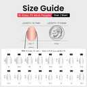 CurvLife Oval Press On Nails Short Soft Gel Champagne Pearl Salon Quality False Nails with Glue, Long Lasting Daily Nail Tips for Women